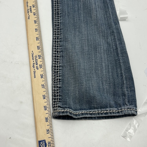 ROCK REVIVAL WOMEN SIZE 26x30 DONNA BOOTCUT JEANS DISTRESSED DENIM JEANS BLUE - Picture 13 of 14